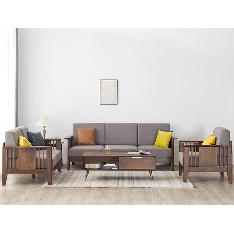 Stylish Light Brown Grey Chenille Sofa for Modern Living Rooms hym-1540