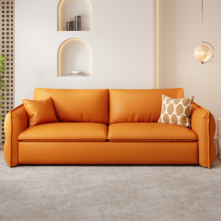 Stylish Multi-Color Sofas: Beige, Gray, Pink Options in Faux Leather and Down hyt-1425
