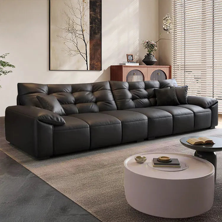 Sofa Black Dark brown Brown Dark gray Light gray White Beige Synthetic leather Pine Stuffing cotton hzmkj-5949