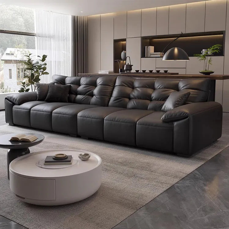 Sofa Black Dark brown Brown Dark gray Light gray White Beige Synthetic leather Pine Stuffing cotton hzmkj-5949
