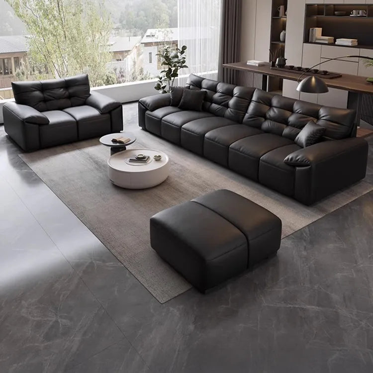 Sofa Black Dark brown Brown Dark gray Light gray White Beige Synthetic leather Pine Stuffing cotton hzmkj-5949
