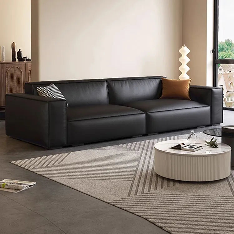 Sofa Black Synthetic leather Pine Stuffing cotton hzmkj-5951