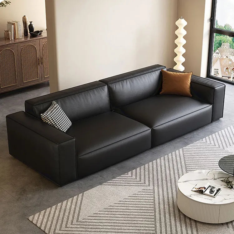 Sofa Black Synthetic leather Pine Stuffing cotton hzmkj-5951
