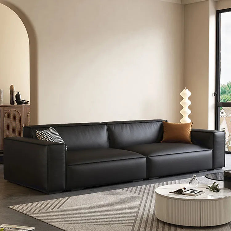 Sofa Black Synthetic leather Pine Stuffing cotton hzmkj-5951