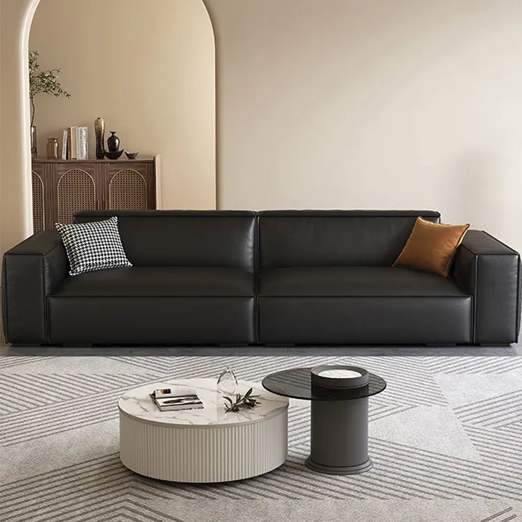 Sofa Black Synthetic leather Pine Stuffing cotton hzmkj-5951