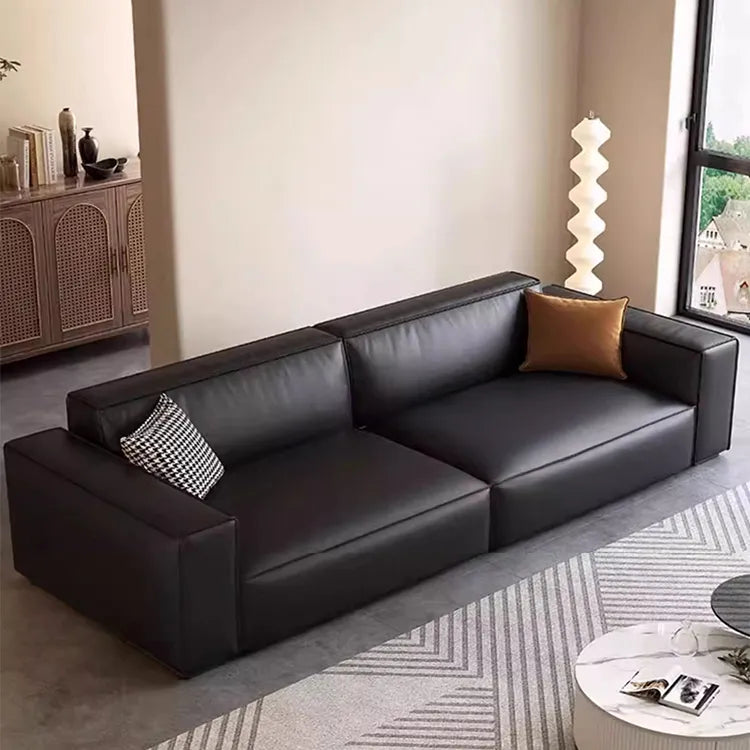 Sofa Black Synthetic leather Pine Stuffing cotton hzmkj-5951