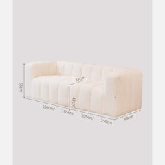 Luxurious Multi-Color Sofas - Off White, Gray, Light Green, Blue & Black | Premium Faux Lambswool & Cotton Techno Fabric jy-112