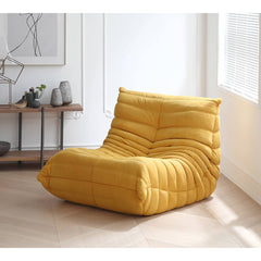 Scratch-Resistant Suede Sofa - Vibrant Orange, White, Pink, and Yellow Options my-345