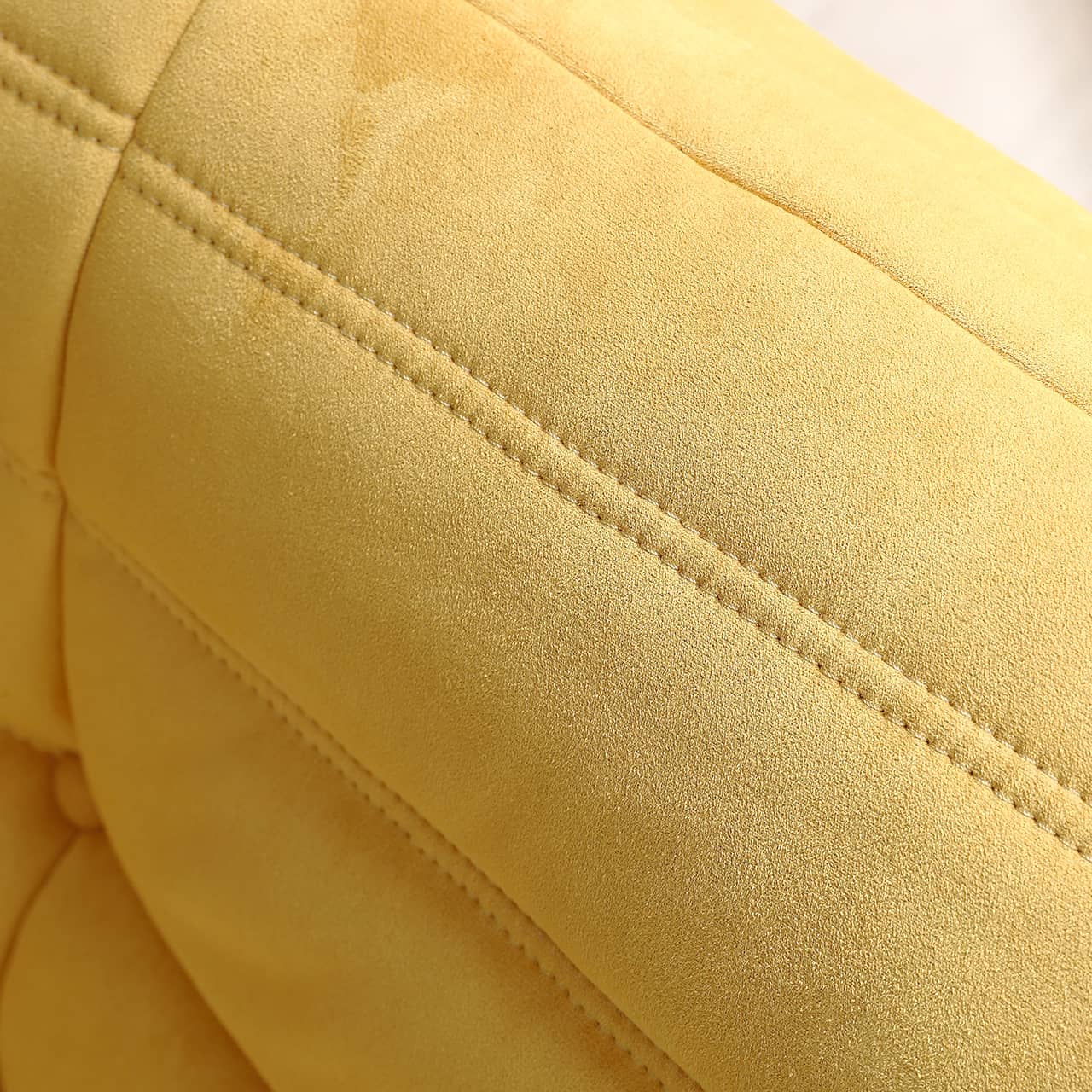 Scratch-Resistant Suede Sofa - Vibrant Orange, White, Pink, and Yellow Options my-345