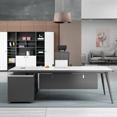 Stylish White Particle Board Table for Modern Interiors qs-155