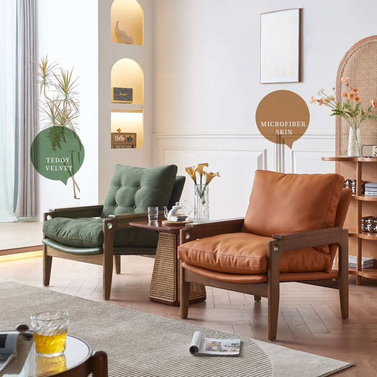 Stylish Brown Rattan & Ash Wood Tea Table for Modern Living Spaces tzm-518