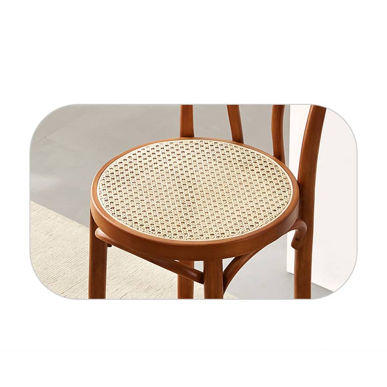 Elegant Light Brown Rattan Wooden Chair - Natural Wood Accent Seating

 tzm-555
