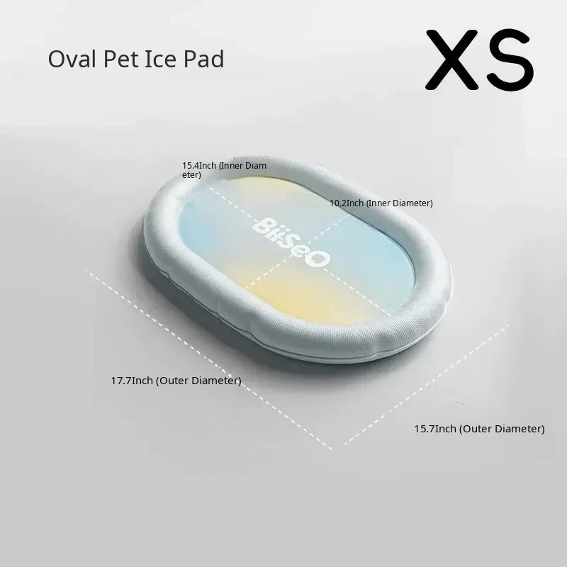 Glacier Lemon Waterproof Self-Cooling Pet Mat – Breathable Summer Sleep Lounge