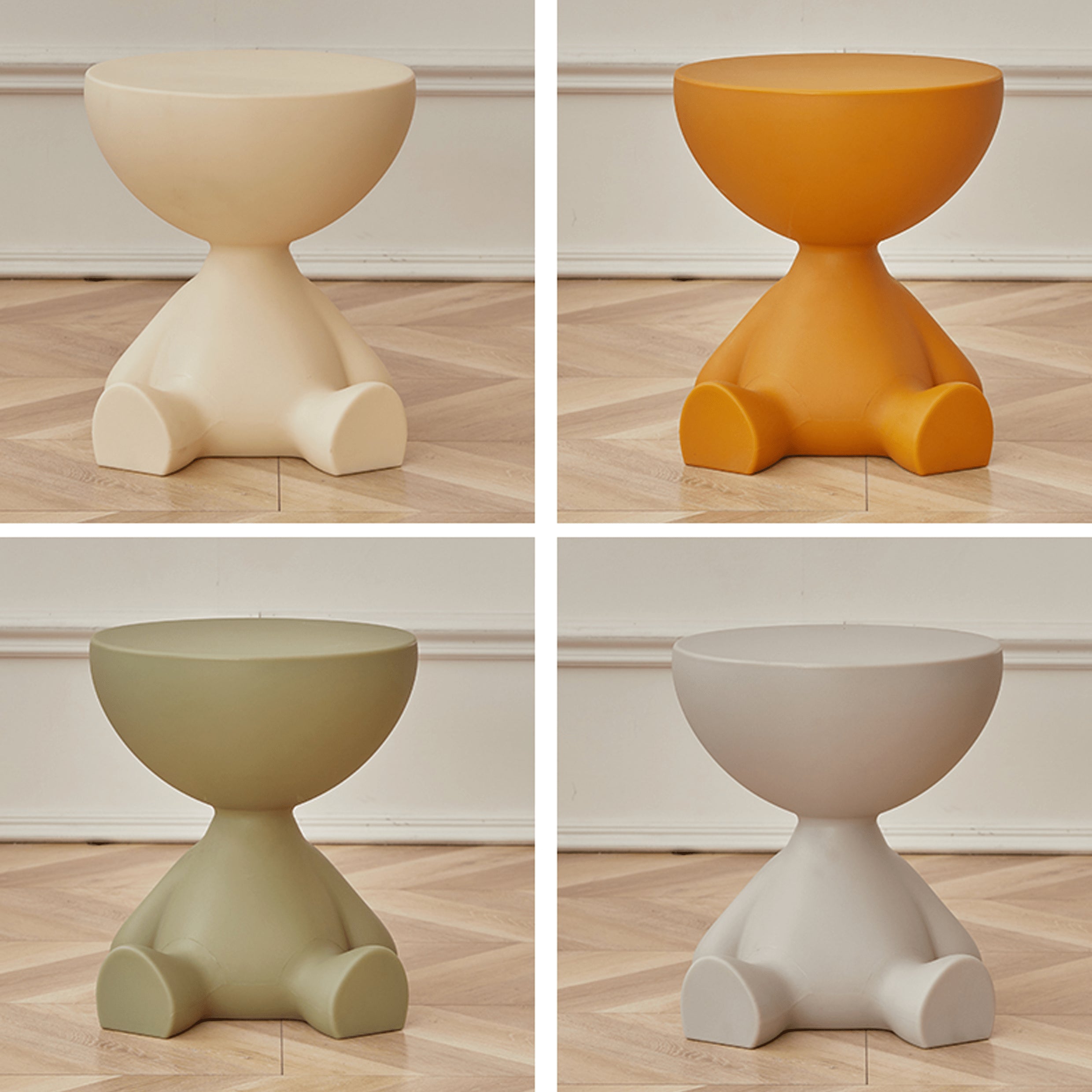 Elegant Multi-Color Tea Table: Modern Black, White, Gray, Yellow, Green, Pink, Red, and Blue Options ym-629