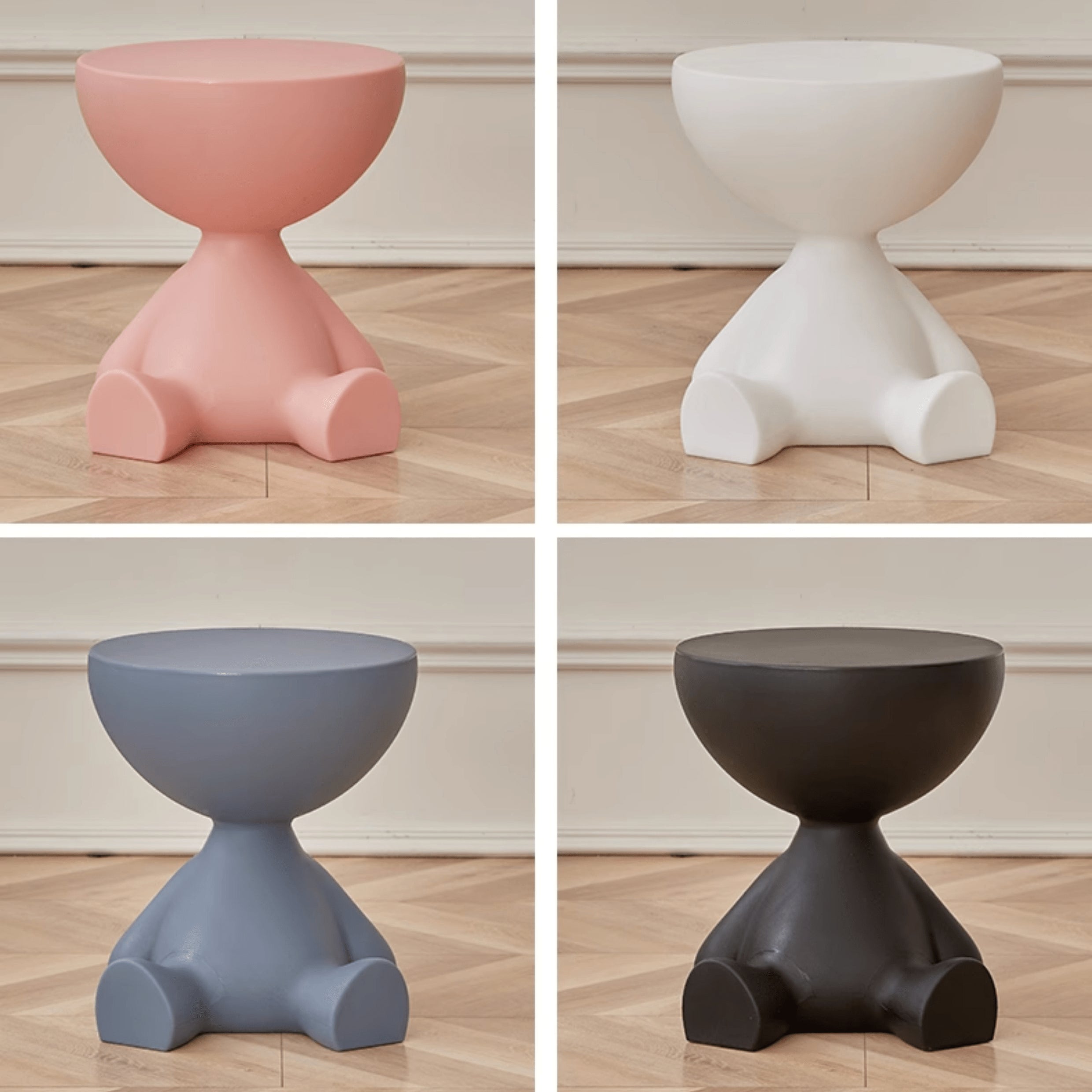 Elegant Multi-Color Tea Table: Modern Black, White, Gray, Yellow, Green, Pink, Red, and Blue Options ym-629